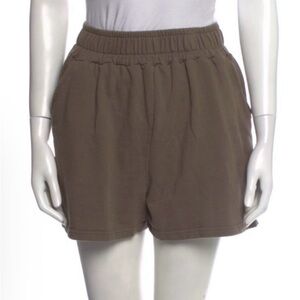 Frankie Shop Tan Cotton Terry  Shorts
